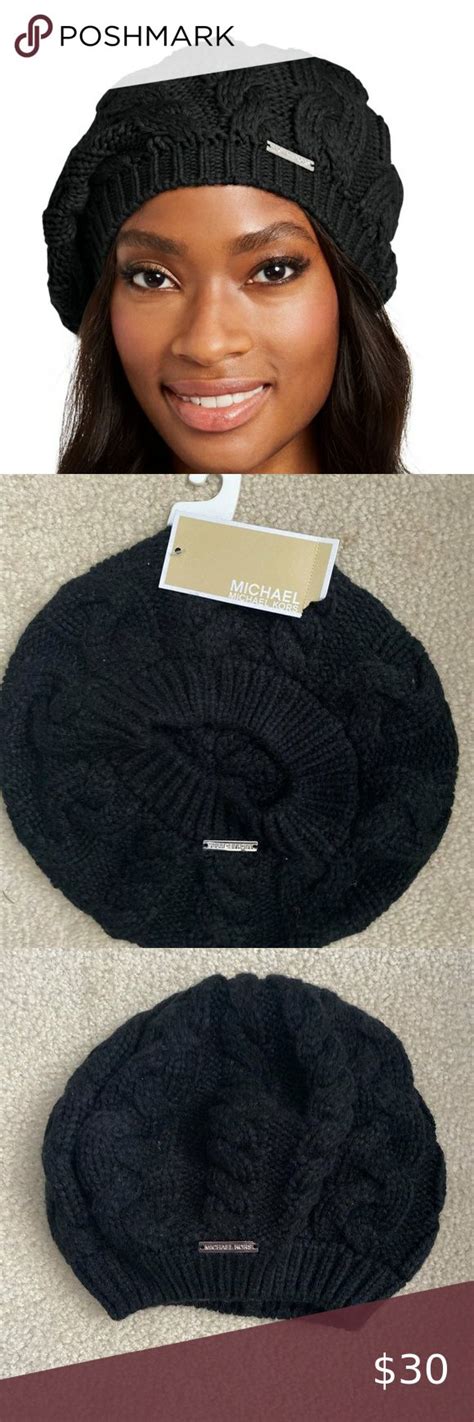 michael michael kors patchwork cable-knit beret|MICHAEL Michael Kors Cable Knit Beret .